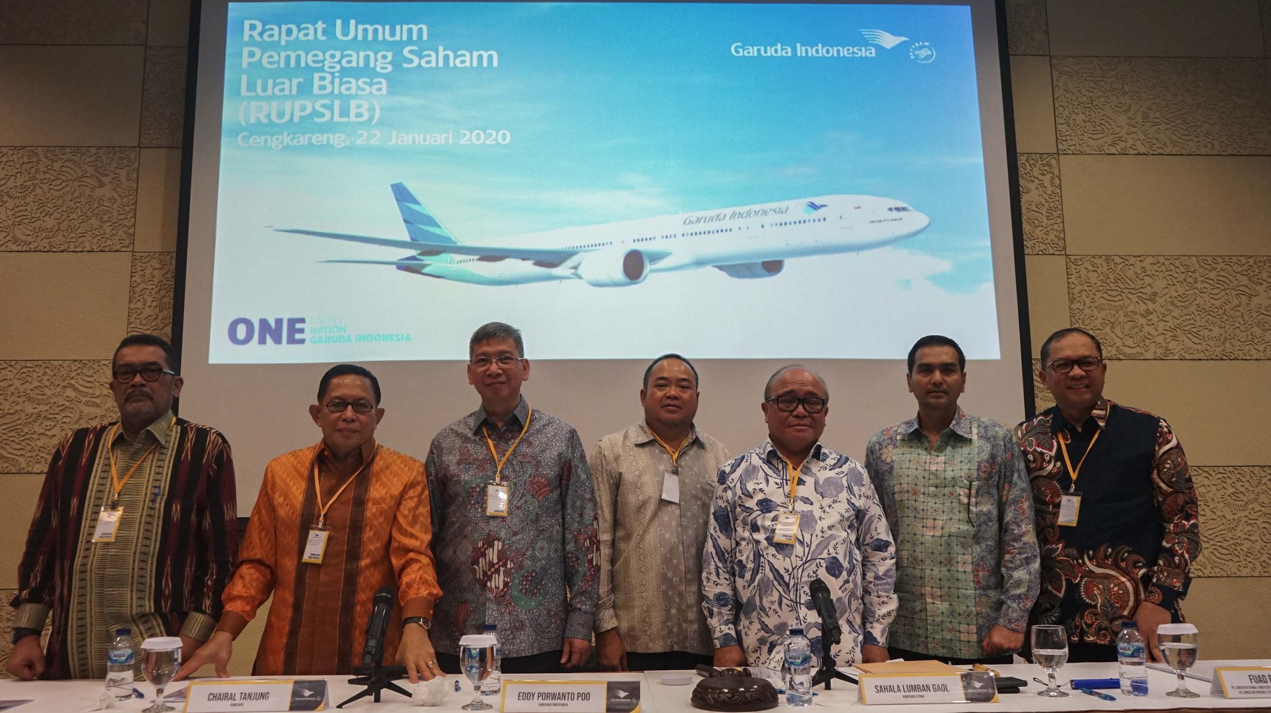 Rapat Umum Pemegang Saham Luar Biasa (RUPSLB) Garuda Indonesia Menetapkan Irfan Setiaputra Sebagai Direktur Utama
